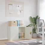 Aktenschrank Hellgrau 90x40x70 Cm Stahl - Vidaxl