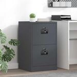 Aktenschrank Anthrazit 45,5 X 42 X 74,5 Cm Kaltgewalzter Stahl Vidaxl