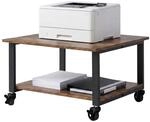 Relaxdays Druckertisch Mit Rollen, 2 Ebenen, Hxbxt: 32 X 50 X 50 Cm, Rolltisch...