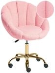 Schreibtischstuhl Annabelle Boucl&eacute; Rosa