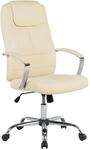 Chefsessel Winner Kunstleder Hellbeige