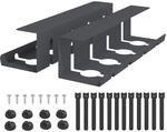 Unter Dem Schreibtisch Kabelmanagement Tray 2 Stk. Anthrazit Vidaxl