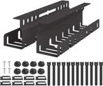 Unter Dem Schreibtisch Kabelmanagement Tray 2 Stk. Schwarz Vidaxl
