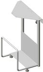 No Brand - Cpu-halter V60 340 X 515 X 155 Mm, Stahl Wei&szlig;aluminium Ral 9006 Matt