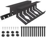 Unter Dem Schreibtisch Kabelmanagement Tray 2 Stk. Schwarz Vidaxl