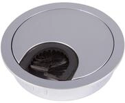 So-tech - Kabeldurchlass Metall &Oslash; 80 Mm Chrom Matt Mit B&uuml;rstendichtung