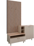 Garderobenset Elano, Greige/eiche, 140 X 80 Cm 2 Teile, Vicco