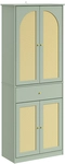 Sobuy Schuhschrank Gr&uuml;n Mit 1 Schublade Kleiderschrank Mit 4 T&uuml;ren Und