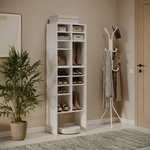Schuhschrank-set Lysander, Wei&szlig;, 53 X 99 Cm 2 Teile, Vicco