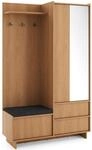 Selsey Yasumi - Kleiderschrank, Karamell-eiche, 125 Cm