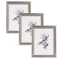 3er Set 30x40cm Bilderrahmen Artos Stil Holz Rahmen Fotogalerie Glasscheibe,...