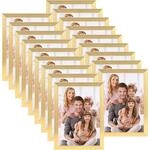 18er Set Bilderrahmen 13x18 Cm Gold F&uuml;r Wand & Tisch, Collage-set, Leicht &...