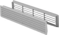 Hoju,badez.l&uuml;ftungsgitter L 457mm, H 92mm Wei&szlig;aluminium