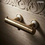 Paulgurkes Dusch-thermostat Retro Mit Keramik Mischbatterie Antike Bronze Messing