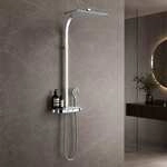 Kronenbach Duschsystem Aufputz Mit Smart Push Thermostat Und Glasablage