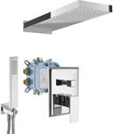Wasserfall Dusche-set Duschsystem Regendusche Eckig - Paulgurkes