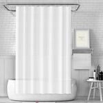 Duschvorhang 180x180 Cm Wei&szlig; Anti-schimmel Wasserdicht Waschbar Peva Mit 12