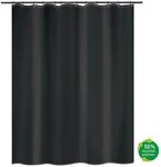 Msv Duschvorhang, Schwarz, 120 X 200 Cm Msv