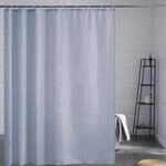 Duschvorhang &Uuml;berl&auml;nge Grau Blau 200x240cm, Anti-schimmel, Waschbar, Mit 12 Haken