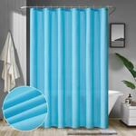 Duschvorhang 180x200cm Hellblau Wasserdicht Anti-schimmel Waschbar Schnelltrocknend