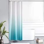 Duschvorhang Textil 90x180cm Aquamarin, Schimmelresistent, Wasserabweisend,...