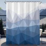Duschvorhang 180x200 Cm Geometrischer Verlauf Wasserabweisend, Waschbarpolyester