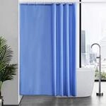 Duschvorhang 180x200 Cm Blau, Anti-schimmel, Wasserdicht, Waschbar, Inkl. 12 Haken