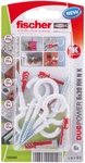 Fischer - 535481 Duopower 6x30 Rh Mit Rundhaken, Nylonbeschichtet, 6 Stk