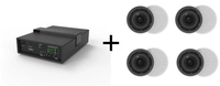 Audio-set Vivolink Subwoofer 8" 50w + 4 Deckenlautsprecher