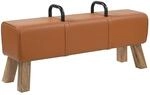 Sitzbank Braun 110 X 30 X 45 Cm Echtleder Vidaxl