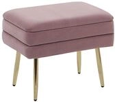 Truhenbank Odessa Samtstoff Rosa