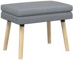 Doppellagige Bank Hellgrau 60 X 40 X 46 Cm Stoff Vidaxl