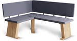 Esszimmer-eckbank Rivon, Goldkraft Eiche/anthrazit, 120 X 150 Cm Rechte Ecke, Vicco