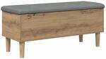 Aufbewahrungsbank Mit Kissen Artisan-eiche 102 X 42 X 46 Cm Vidaxl