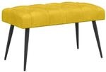 Bank Mit Knopfheftung Gelb 80 X 40 X 46 Cm Samt Vidaxl