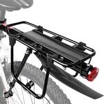 Fahrrad Gep&auml;cktr&auml;ger Set 24-29 Zoll Aluminium Mit Reflektor & Spritzschutz