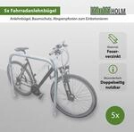 Baumarktplus - 5 X Fahrradanlehnb&uuml;gel 115 X 99 Cm Stahl Feuerverzinkt &Oslash; 49 Mm Grau