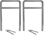 2 X Fahrradanlehnb&uuml;gel 118 X 78 Cm Edelstahl &Oslash; 60 Mm Einbetonieren Fahrradst&auml;nder