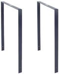 2x Fahrradanlehnb&uuml;gel 115x76 Cm Flachstahl Pulverbeschichtet Zum Einbetonieren