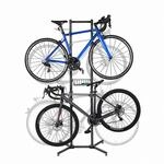 Relaxdays Fahrradst&auml;nder, 4 Fahrr&auml;der, Mbt, Rennrad, E-bike, Freistehend, Korb,