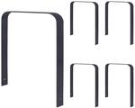 5x Fahrradanlehnb&uuml;gel 115x76 Cm Flachstahl Feuerverzinkt Pulverbeschichtet Zum