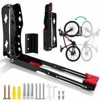 Relaxdays Fahrrad Wandhalterung, Schwenkbar, Vertikal, Ohne Heben, Hbt: 39x6,5x65,5