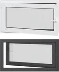 Kellerfenster Innenseite Farbe Wei&szlig; Risor 110 X 50 Cm Vidaxl