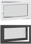 Kellerfenster Innenseite Farbe Wei&szlig; Risor 100 X 70 Cm Vidaxl