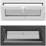 Kellerfenster Innenseite Farbe Wei&szlig; Risor 90 X 40 Cm Vidaxl