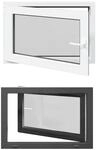 Kellerfenster Innenseite Farbe Wei&szlig; Risor 90 X 60 Cm Vidaxl