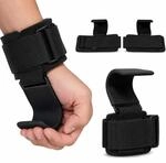 Relaxdays Zughilfen Krafttraining, 2er Set, Mit Haken, Klettverschluss, Neopren,