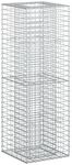 Gabionen-hochbeet 50 X 50 X 150 Cm Verzinkter Stahl Silber Vidaxl