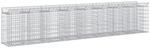 Vidaxl Gabion Raised Bed 3 Pcs 400 X 50 X 80 Cm Galvanised Steel