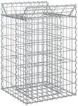Vidaxl Gabion Raised Bed 50 X 50 X 80 Cm Galvanised Steel Silver